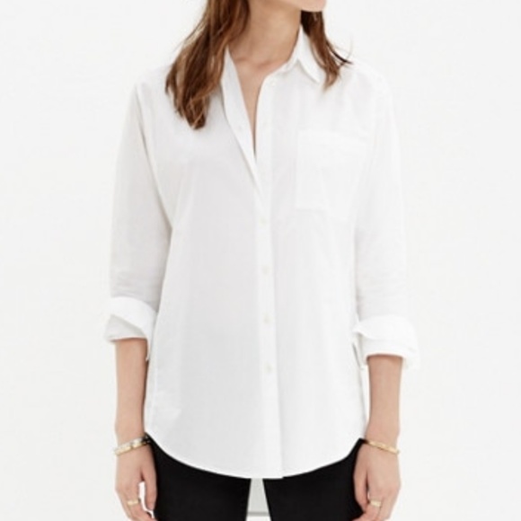 Madewell Tops - Madewell Oversized Button Down White Shirt Small